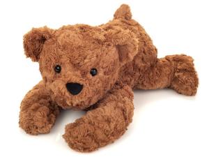 Liggande Teddybjörn, brun - Teddy Hermann - Nallar & mjukisdjur