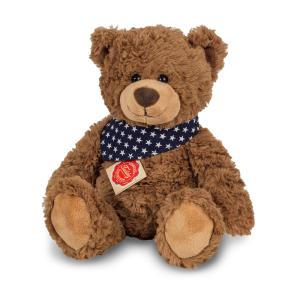 Teddybjörn med blå scarf - Teddy Hermann - Nallar & mjukisdjur