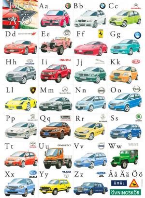 Affisch, Bilar ABC - Doppresenter
