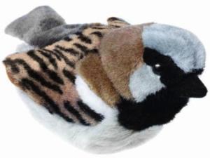 Gråsparv med fågelläte, 14cm - Wild Republic - Nallar & mjukisdjur