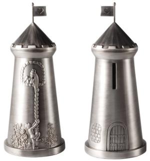 Sparbössa Rapunzel i tornet i tennfinish - Doppresenter