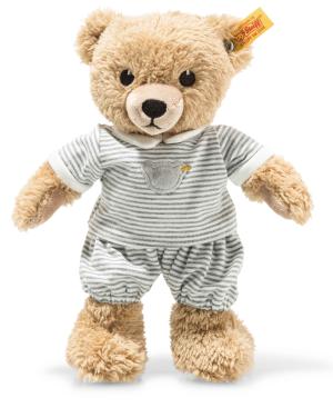 Nalle med grå pyjamas, 25cm - Steiff nalle - Doppresenter