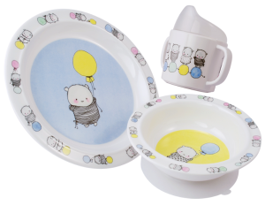 Barnset Hilda & hugo (Melamin) - Doppresenter