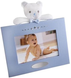 Fotoram Mjukisdjur Nalle, blå - Doppresenter